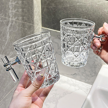 Staklena čašica za ispiranje usta i čašica za četkicu, moderni minimalistički dizajn, cilindrični oblik, otporno na toplinu, jednostruka konstrukcija