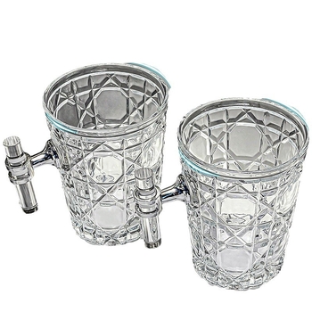 Staklena čašica za ispiranje usta i čašica za četkicu, moderni minimalistički dizajn, cilindrični oblik, otporno na toplinu, jednostruka konstrukcija