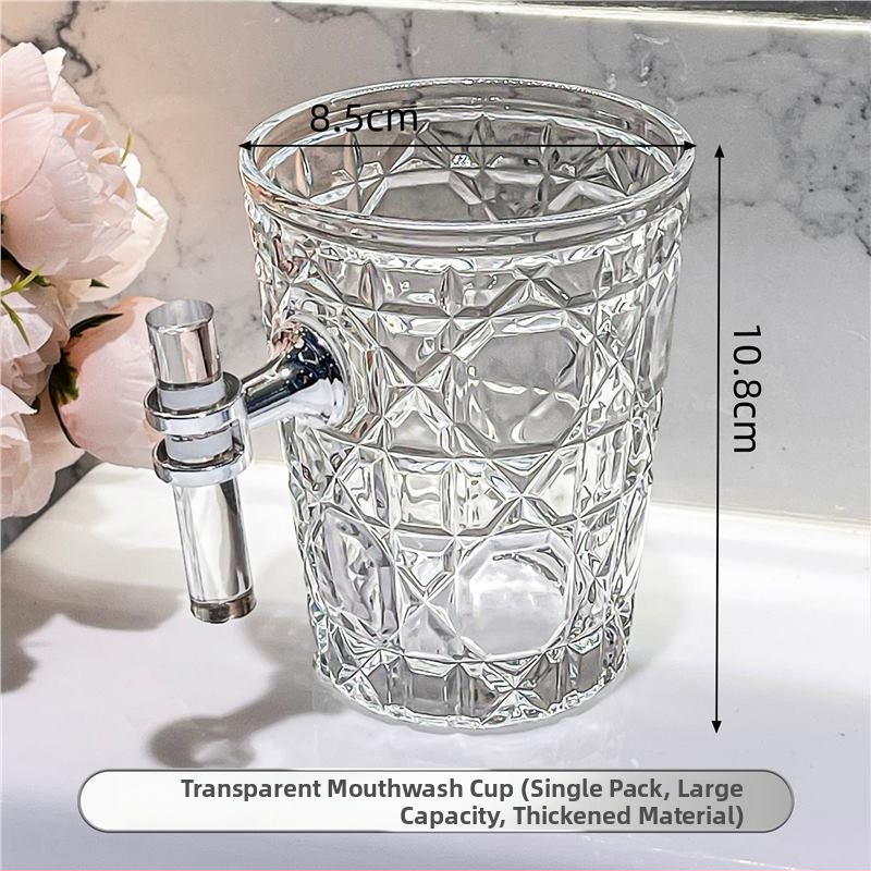 Staklena čašica za ispiranje usta i čašica za četkicu, moderni minimalistički dizajn, cilindrični oblik, otporno na toplinu, jednostruka konstrukcija