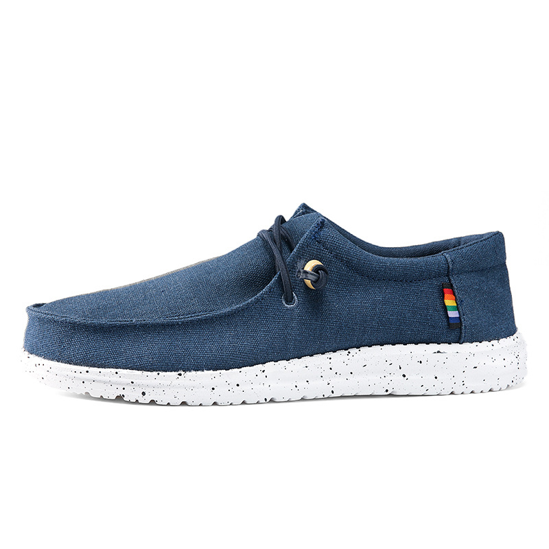 NIESDUDE platnene Slip-On tenisice — unisex, niski gornji dio, s elastikom, EVA ulošak, MD đon, za slobodno vrijeme i planinarenje