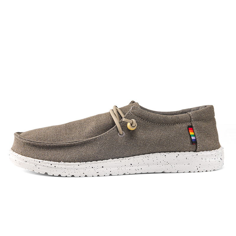 NIESDUDE platnene Slip-On tenisice — unisex, niski gornji dio, s elastikom, EVA ulošak, MD đon, za slobodno vrijeme i planinarenje