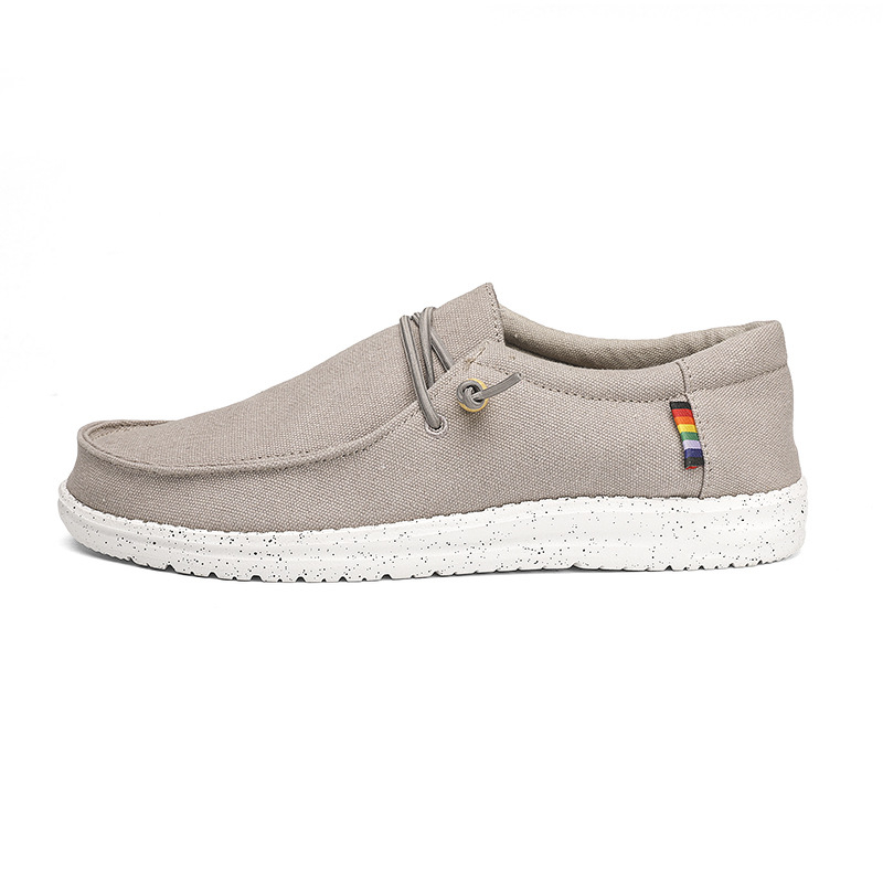 NIESDUDE platnene Slip-On tenisice — unisex, niski gornji dio, s elastikom, EVA ulošak, MD đon, za slobodno vrijeme i planinarenje