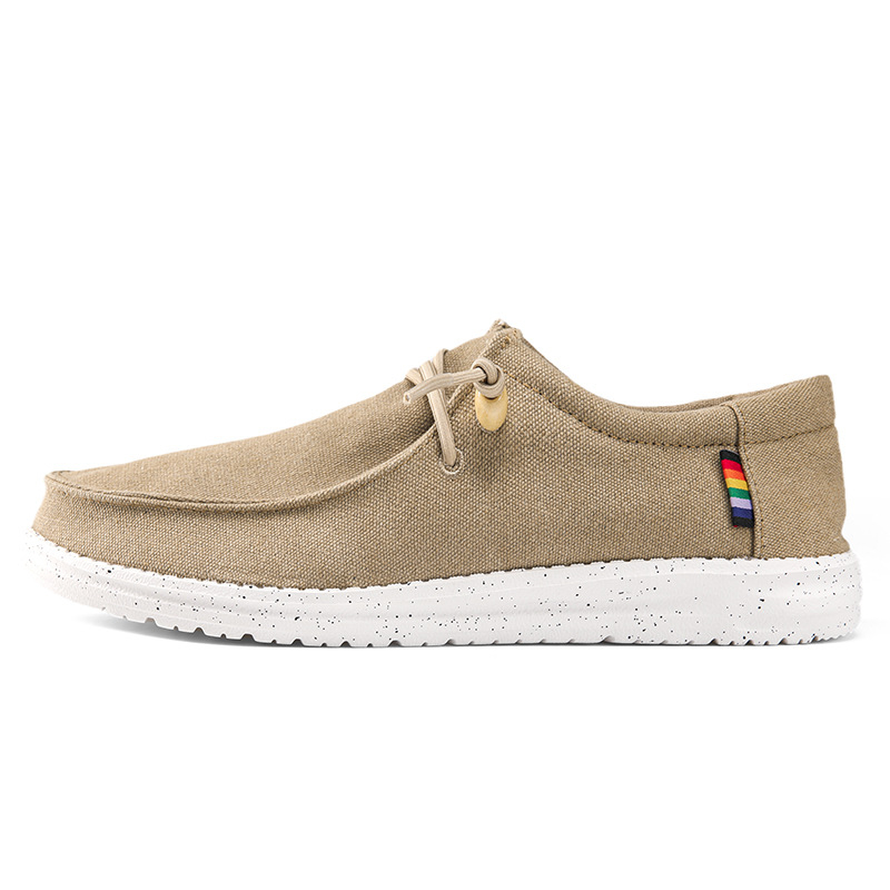 NIESDUDE platnene Slip-On tenisice — unisex, niski gornji dio, s elastikom, EVA ulošak, MD đon, za slobodno vrijeme i planinarenje