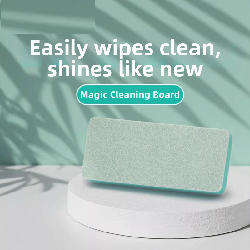 Dvostrani krpa za čišćenje unutarnjih staklenih stijena spremnika; uklanja kamenac, tragove vode i mrlje; sigurna za spremnike; kućna uporaba; lansirano 2024