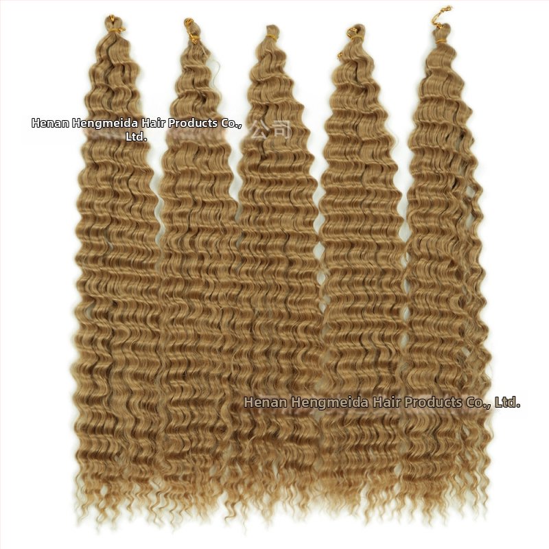 Perika DeepTwist: duga kovrčava kosa u stilu vodnog vala, crochet, vlakno otporno na toplinu