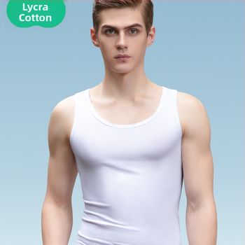 Muški prsluk s širokim ramenima od Lycra/Spandex, okrugli vratni otvor, 181-200 g/m², sve sezone