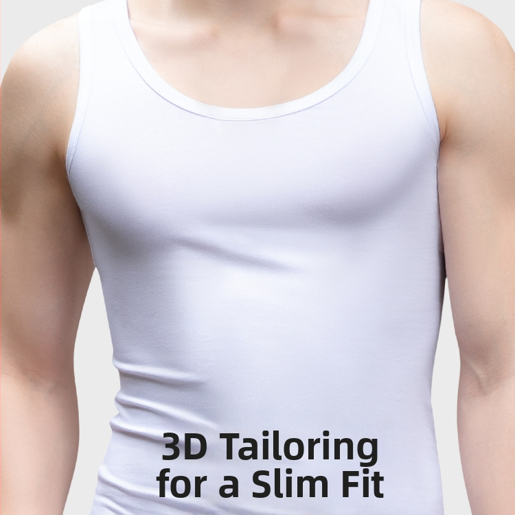 Muški prsluk s širokim ramenima od Lycra/Spandex, okrugli vratni otvor, 181-200 g/m², sve sezone