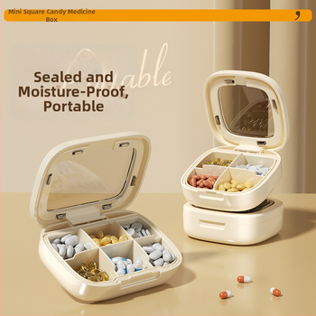 Kutija za tablete, prijenosna, PP plast, otporna na prašinu, 2 L, sedmodnevni organizator lijekova