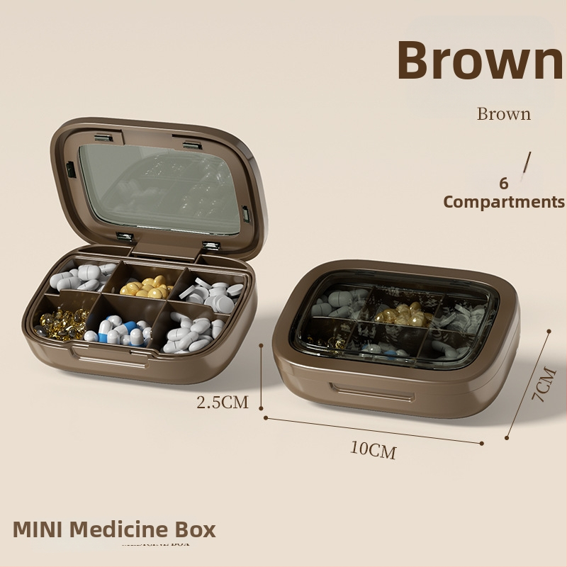 Kutija za tablete, prijenosna, PP plast, otporna na prašinu, 2 L, sedmodnevni organizator lijekova