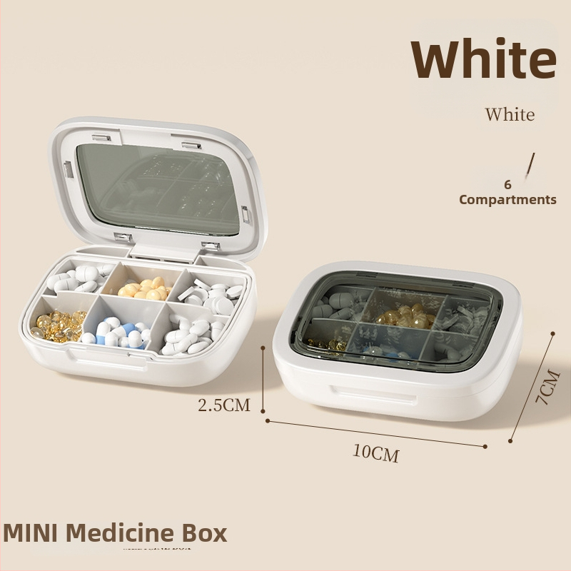 Kutija za tablete, prijenosna, PP plast, otporna na prašinu, 2 L, sedmodnevni organizator lijekova