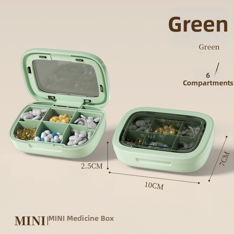 Kutija za tablete, prijenosna, PP plast, otporna na prašinu, 2 L, sedmodnevni organizator lijekova