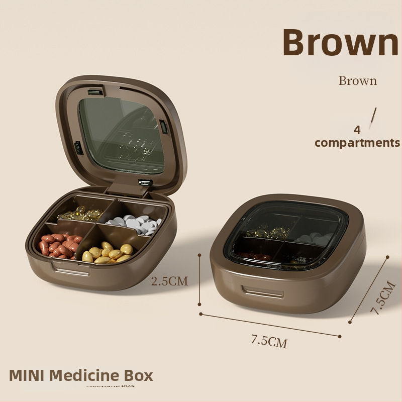 Kutija za tablete, prijenosna, PP plast, otporna na prašinu, 2 L, sedmodnevni organizator lijekova