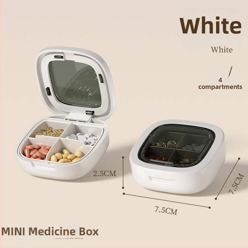 Kutija za tablete, prijenosna, PP plast, otporna na prašinu, 2 L, sedmodnevni organizator lijekova