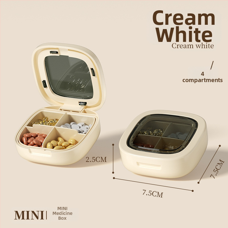 Kutija za tablete, prijenosna, PP plast, otporna na prašinu, 2 L, sedmodnevni organizator lijekova