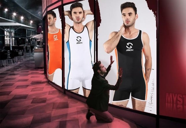 Muški boxer kupaci s kontrastnim dizajnom, U izrez, pleteni bezšivni materijal, 80% najlona, Spandex/Lycra