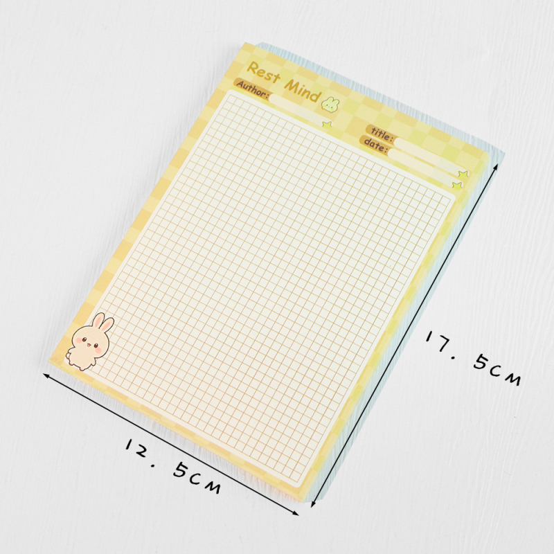 Skic knjiga s karikaturnim dizajnom, model B6, osnovna ambalaža, bez IP licence