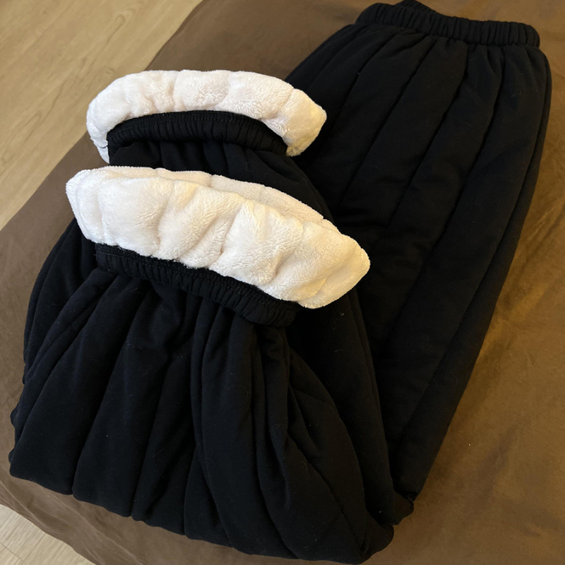 Ženski trostruko podstavljeni pidžama set - fleece podstava, poliester, rever ovratnik, dugi rukav, pogodno za vanjsku upotrebu