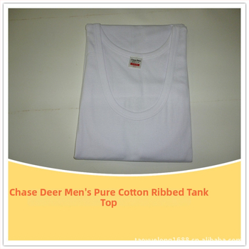 Chasing Deer muška pamučna vest s širokim ramenima, 100% pamuk, žičana ribana tekstura, proljeće 2024