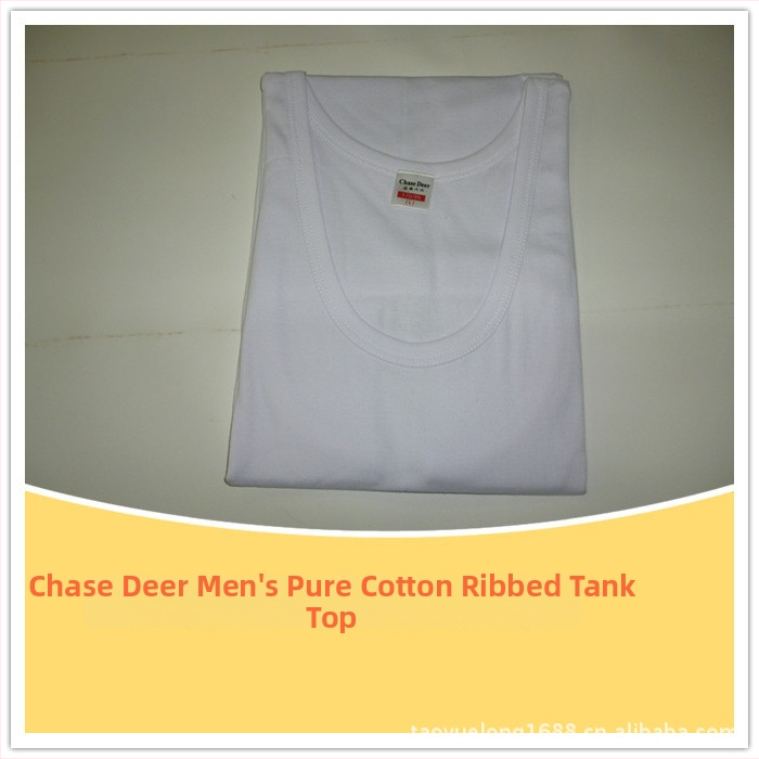 Chasing Deer muška pamučna vest s širokim ramenima, 100% pamuk, žičana ribana tekstura, proljeće 2024