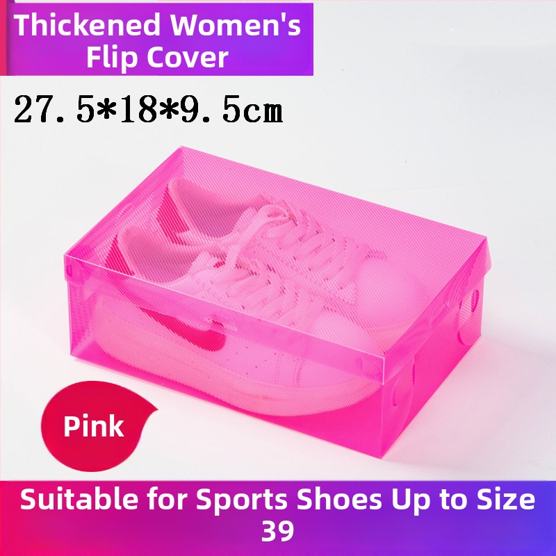 Prozirna kutija za cipele s ladicom, plastična od PP, 18 L kapaciteta, s poklopcem