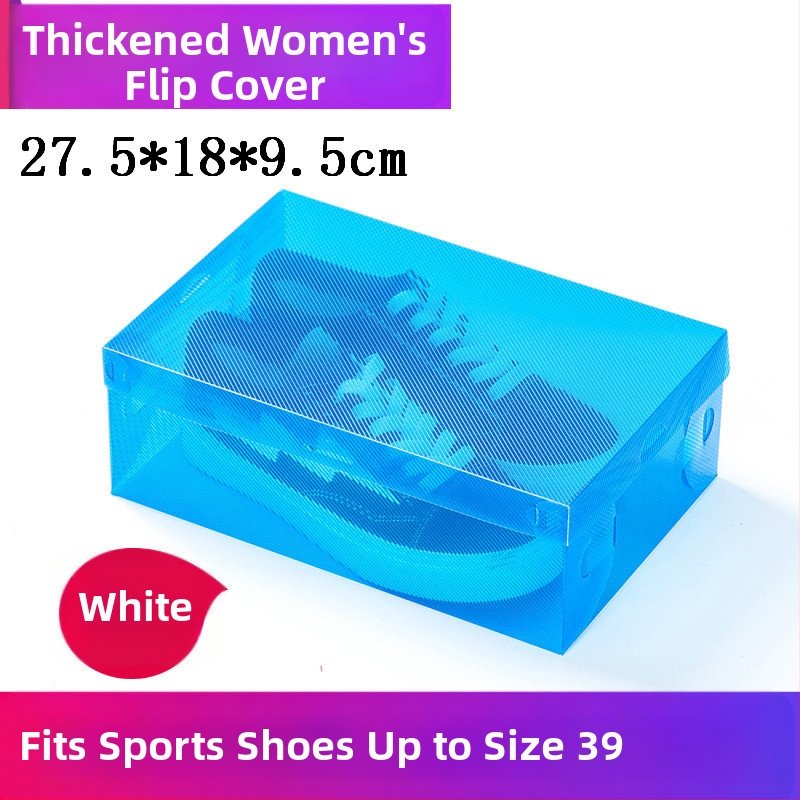 Prozirna kutija za cipele s ladicom, plastična od PP, 18 L kapaciteta, s poklopcem