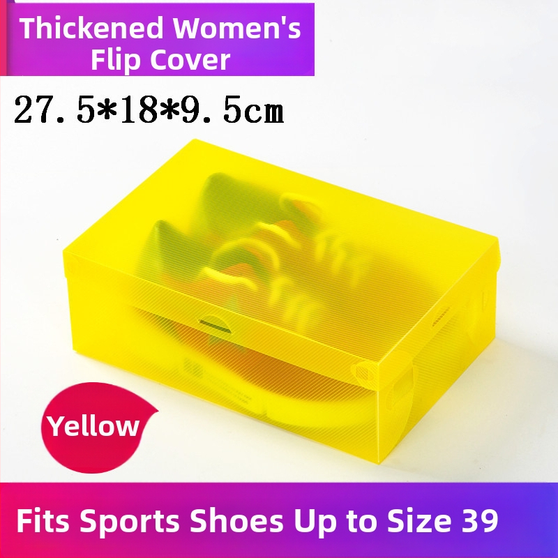 Prozirna kutija za cipele s ladicom, plastična od PP, 18 L kapaciteta, s poklopcem