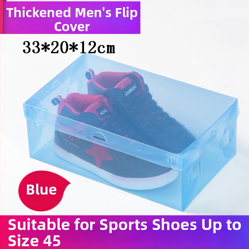 Prozirna kutija za cipele s ladicom, plastična od PP, 18 L kapaciteta, s poklopcem