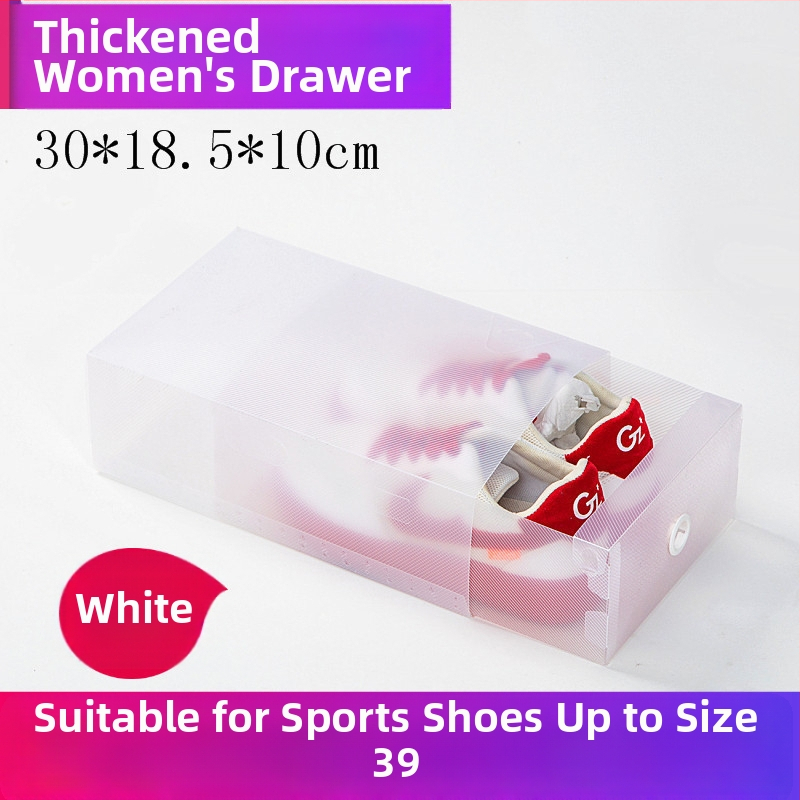 Prozirna kutija za cipele s ladicom, plastična od PP, 18 L kapaciteta, s poklopcem