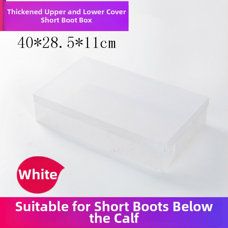 Prozirna kutija za cipele s ladicom, plastična od PP, 18 L kapaciteta, s poklopcem