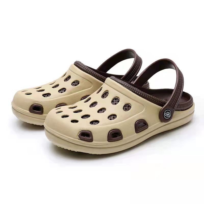 Sandale bărbați perforate cu talpă EVA și partea superioară EVA, închidere cu cataramă, stil lejer