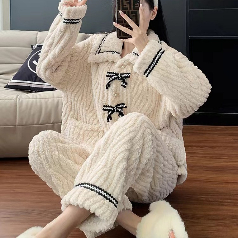 Set kućne odjeće, Shu velvet, korejski stil, 100% poliester, debljina 251–300 g/m²