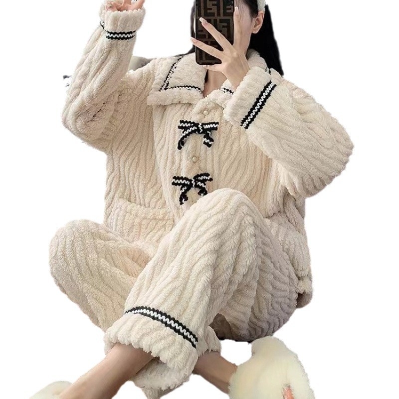 Set kućne odjeće, Shu velvet, korejski stil, 100% poliester, debljina 251–300 g/m²