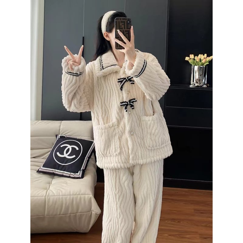 Set kućne odjeće, Shu velvet, korejski stil, 100% poliester, debljina 251–300 g/m²