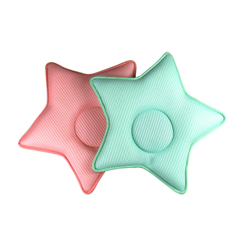 3D μαξιλάρι διαμόρφωσης βρεφών με δίχτυ από ύφασμα, σε σχήμα πεντακτίνων άστρου, γέμισμα πολυεστέρα, ύφασμα πολυεστέρα, αναπνέει και πλένεται