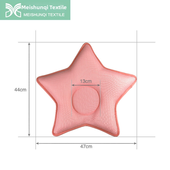 3D μαξιλάρι διαμόρφωσης βρεφών με δίχτυ από ύφασμα, σε σχήμα πεντακτίνων άστρου, γέμισμα πολυεστέρα, ύφασμα πολυεστέρα, αναπνέει και πλένεται