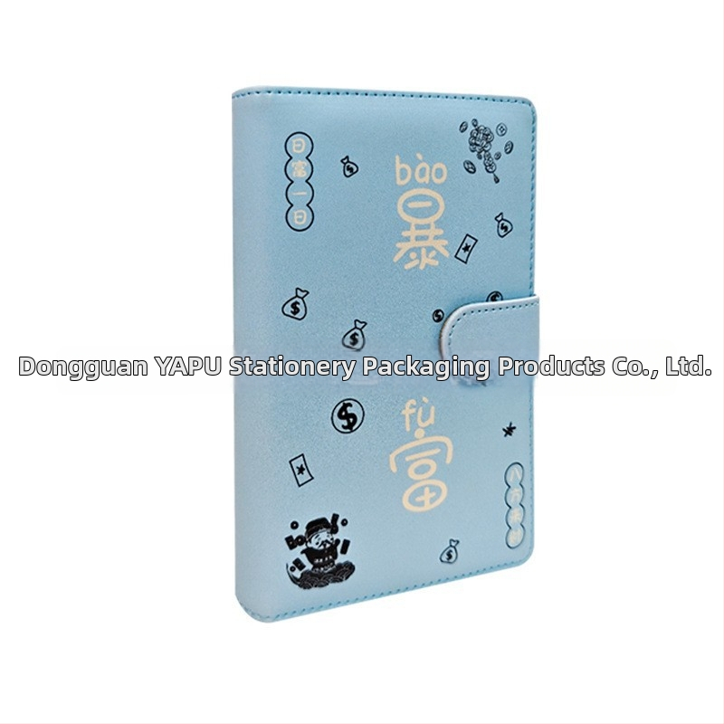 A6 bilježnica za pohranu novčića i banknota, veliki kapacitet, PU kožni organizator za novac i potvrde, model yp1209, prilagodljiva, kopča 110×186 mm, veličina papira 89×162 mm