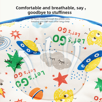 Jastučić za bebu od čiste pamuka, jednostavan dizajn, pogodan za novorođenčad i malu djecu od 1–3 godine, ljeto 2022.