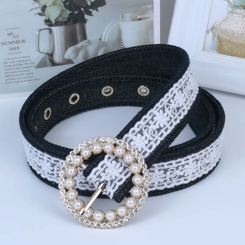 Centură denim cu cataramă din aliaj, închidere cu știft, lățime 2–4 cm, lungime 103 cm