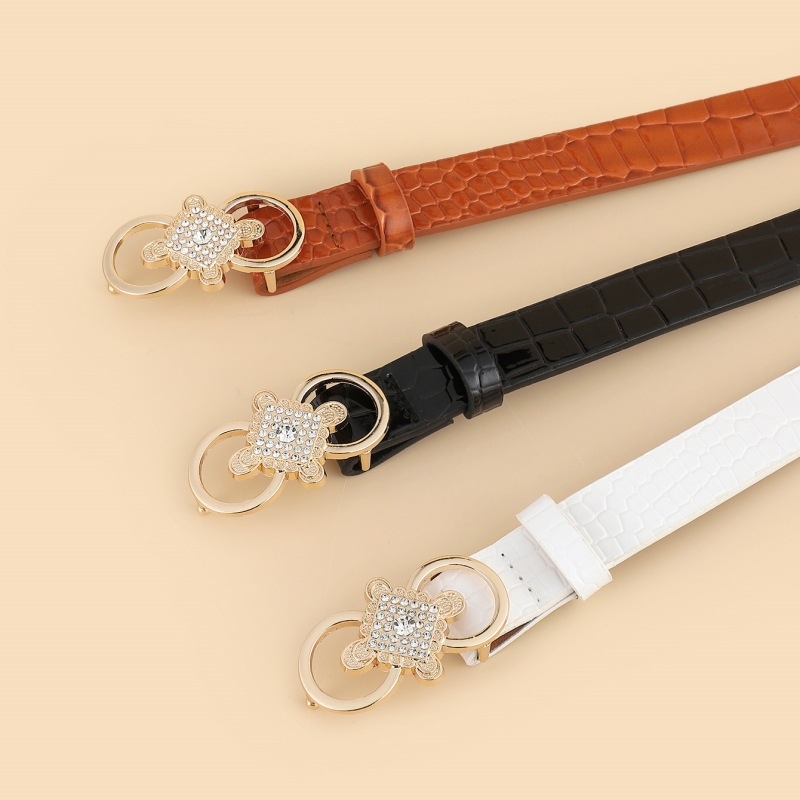 Curea din PU piele cu cataramă din aliaj, închidere cu știft, lățime 2–4 cm, accesoriu elegant de modă