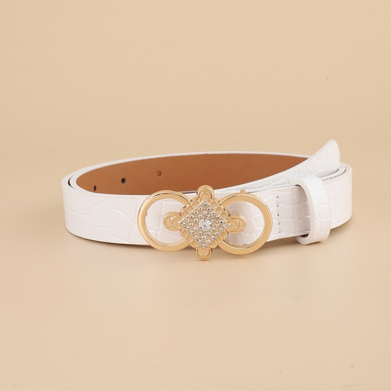 Curea din PU piele cu cataramă din aliaj, închidere cu știft, lățime 2–4 cm, accesoriu elegant de modă