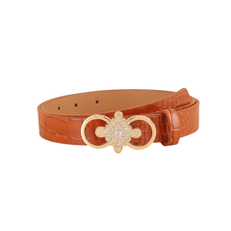 Curea din PU piele cu cataramă din aliaj, închidere cu știft, lățime 2–4 cm, accesoriu elegant de modă