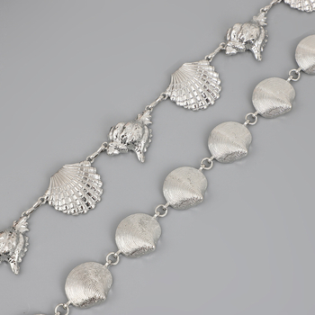 Lanac za struk u američkom stilu, metal, duljine 110 cm, širine 2 cm, etnički stil, unisex