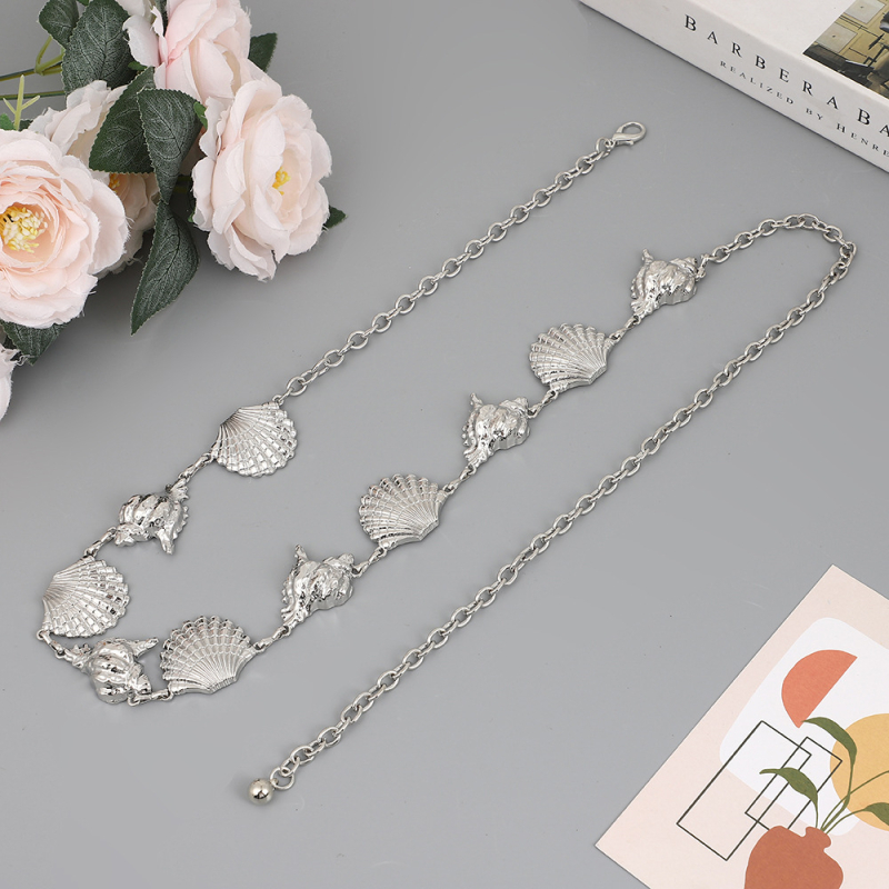 Lanac za struk u američkom stilu, metal, duljine 110 cm, širine 2 cm, etnički stil, unisex