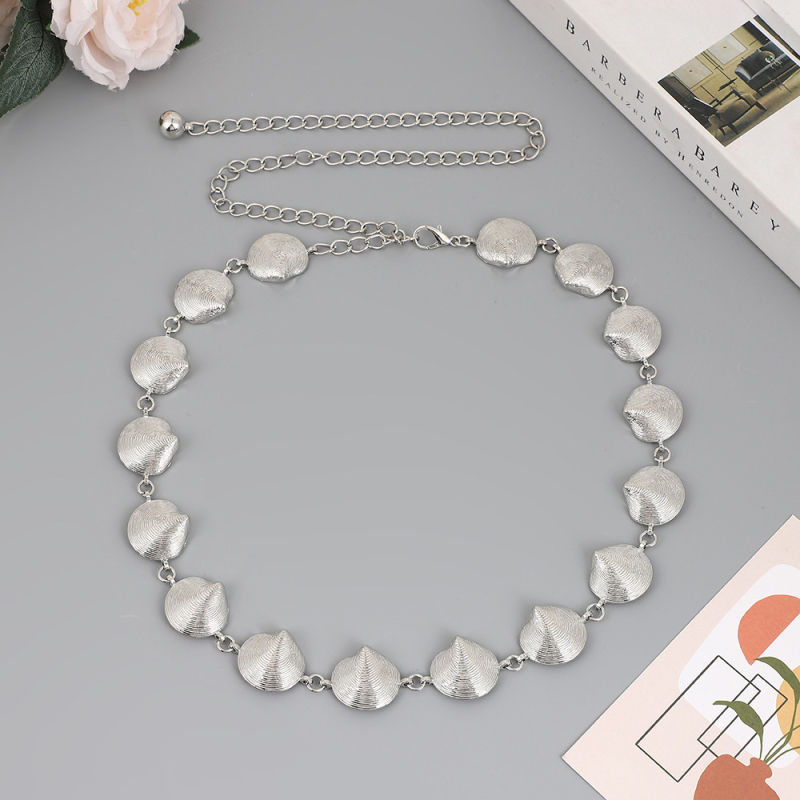 Lanac za struk u američkom stilu, metal, duljine 110 cm, širine 2 cm, etnički stil, unisex