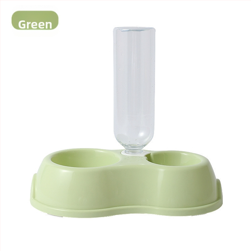 Beita Bol dublu scop pentru pisici și câini cu alimentare automată a apei | Plastic | Model 20251218-3 | Accesorii pentru hrănire animale de companie