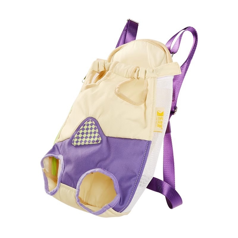 Geantă de transport pentru animale de companie (pisici și câini), material textil, model dungat, capacitate 500, rigiditate medie