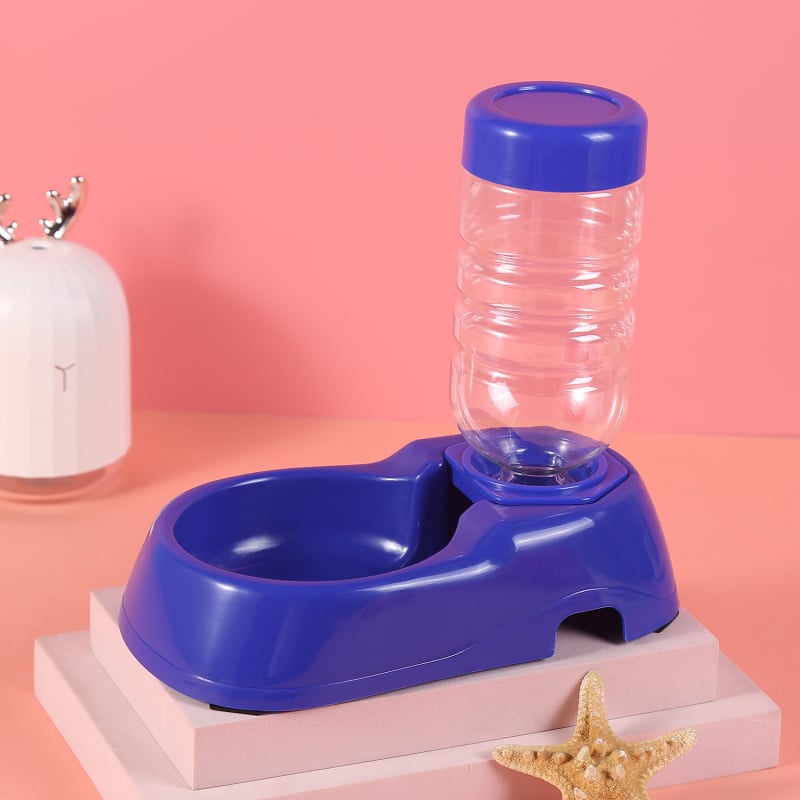 Sticlă de apă pentru animale de companie cu bază și distribuție automată a apei (Material: Plastic; Distribuire automată a apei: Da; Potrivit pentru pisici; Ambalare: 60 buc.)