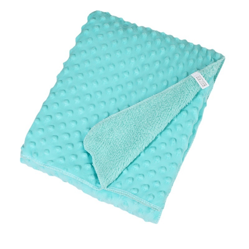 Бебешко двуслойно одеяло от кристален велур за всички сезони (тегло 200–300 g, подходящо за деца до 3 години, персонализирана обработка)