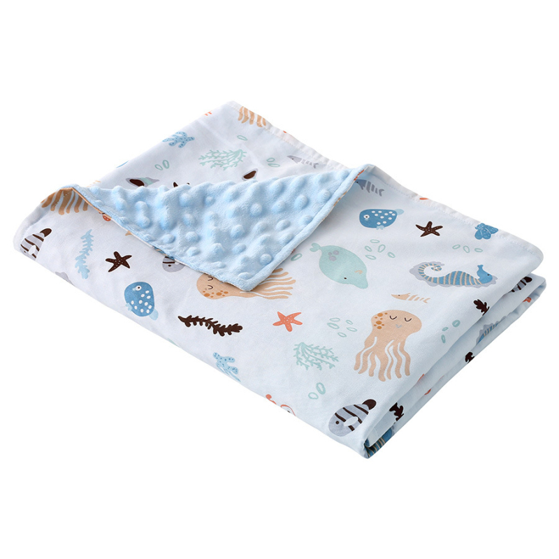 Бебешко одеяло, чист памук, 300–500 г, четири сезона, за новородени