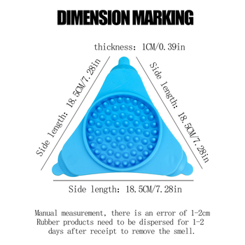 Τριγωνικός σιλικόνης ματ για γλείψιμο κατοικίδιων με βεντούζες – αργή σίτιση για σκύλους (σετ 120) Μάρκα: Wang Xing Street